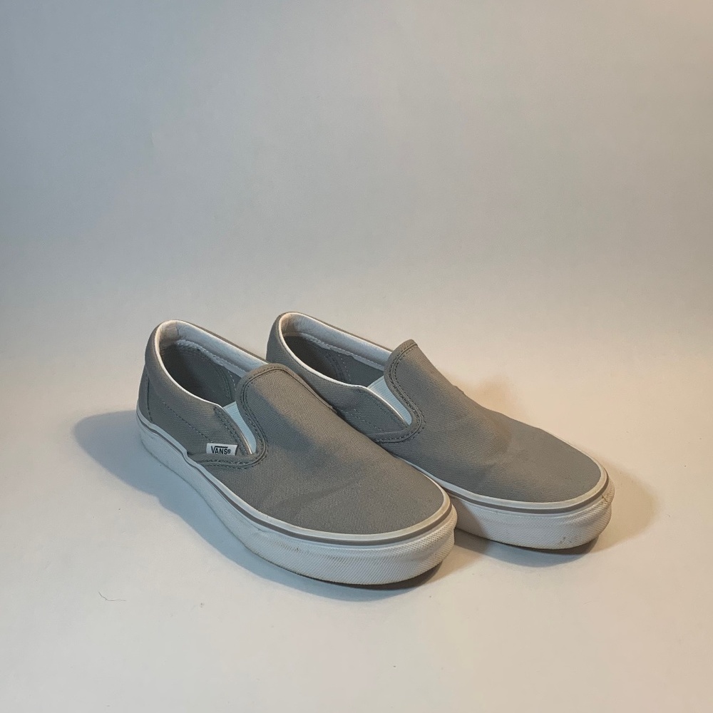 Lightly used Grey Slip-On Van Size 7W, 5.5M